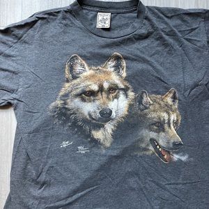 Vintage wolf t shirt size XL